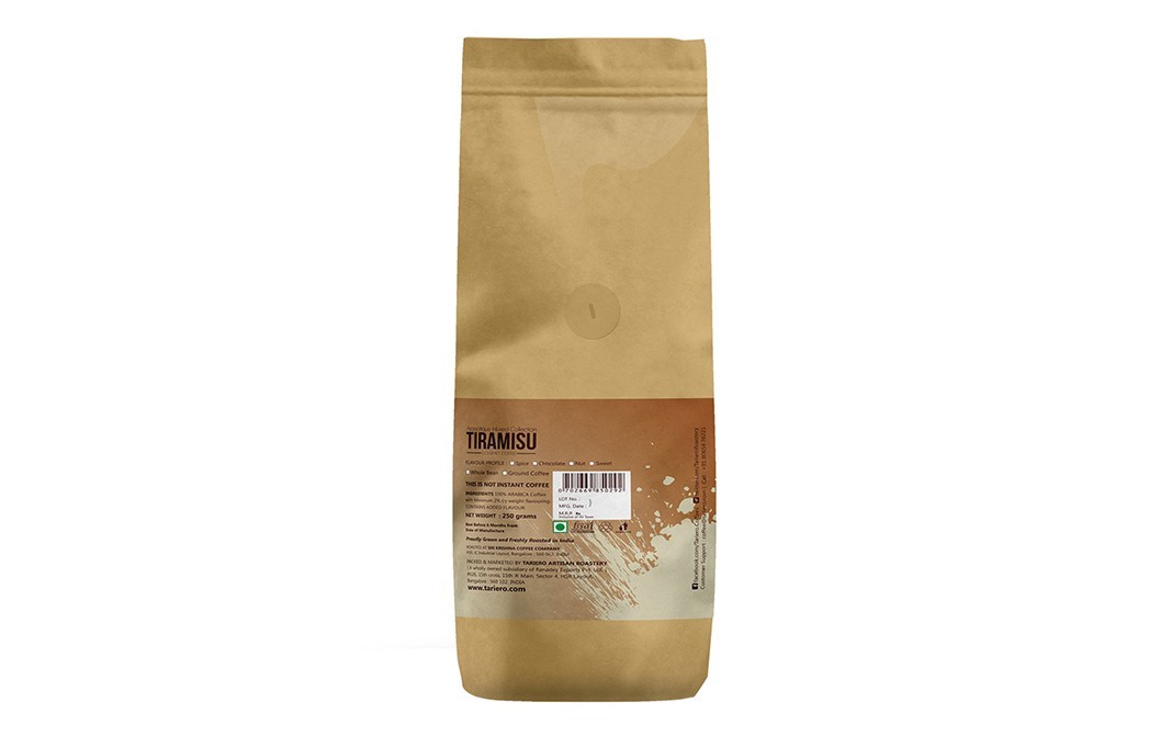 Tariero Artisan Roastery Tiramisu Gourmet Coffee    Pack  250 grams